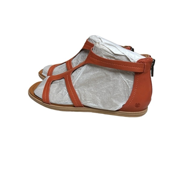 NWT Lucky Brand Nayda Leather Tangerine Sandal 8.5 - Picture 6 of 8
